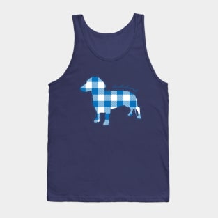 Plaid Dachshund Tank Top